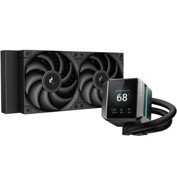 Водно охлаждане за процесор DeepCool MYSTIQUE 240, съвместимост със сокети Intel LGA 1700/1200/1151/1150/1155 & AMD AM5/AM4 | JAR Computers DeepCool MYSTIQUE 240 R-LX550-BKDSNC-G-1