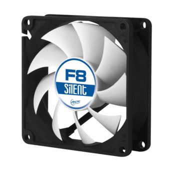 Вентилатор 80mm, Arctic Fan F8 Silent, 3-пинов, 1200rpm | JAR Computers Arctic Fan F8 Silent ACFAN00025A