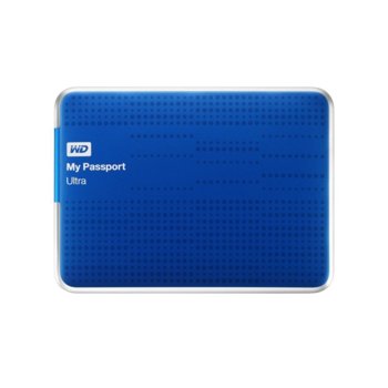 Твърд диск 500GB, WD My Passport Ultra, син, 2.5" (6.35 cm), външен, USB 3.0 | JAR Computers WD My Passport Ultra WDBPGC5000ABL-EESN 500GB