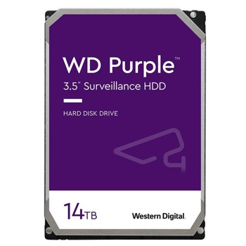 Твърд диск 14TB WD Purple, SATA 6Gb/s, 7200 rpm, 512MB кеш, 3.5" (8.89cm) | JAR Computers WESTERN DIGITAL 8TB Purple 3.5 inch 512MB