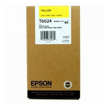 Касета за Epson Stylus Pro 7880/9880/7800/9800 - Yellow - P№ C13T602400 - Заб.: 110 ml. | JAR Computers Epson (C13T602400) Yellow
