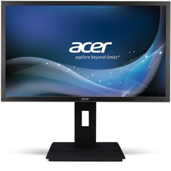 Монитор Acer B246HYLAymidr (UM.QB6EE.A01), 23.8" (60.45 cm) IPS LED панел, Full HD, 5ms, 250cd/m2, HDMI, DVI-D, VGA | JAR Computers Acer UM.QB6EE.A01