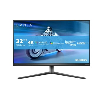 Монитор Philips 32M2N6800M/00, 32" (81.28cm) VA панел, 144Hz, 4K/UHD, 1ms, Mega Infinity DCR, 700cd/m2, DisplayPort, HDMI, USB | JAR Computers Philips 32M2N6800M/00