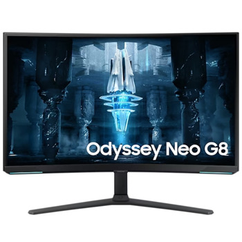 Монитор Samsung Odyssey Neo G8 LS-32BG850 (2022), 32" (81.28cm), VA панел, 240Hz, UHD, 1ms, 300cd/m2, 2x HDMI, DP, USB | JAR Computers Samsung Odyssey Neo G8 LS32BG850NPXEN