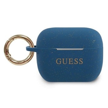 Защитен калъф Guess Silicone Glitter за Apple Airpods Pro, син | JAR Computers Guess Silicone Glitter GUACAPSILGLBL
