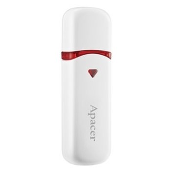 Памет 64GB USB Flash Drive, Apacer AH333, USB 2.0, бяла | JAR Computers Apacer 64GB AH333 AP64GAH333W-1