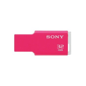 Памет 32GB USB Flash Drive, Sony Tiny Pink, USB 2.0, розова | JAR Computers Sony 32GB Tiny Pink USM32GMP