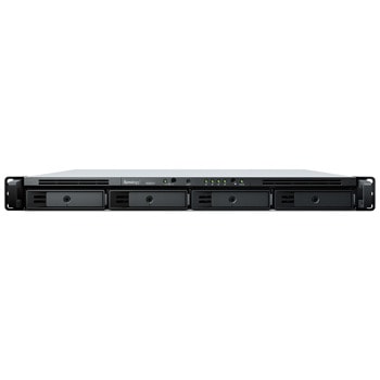 Мрежови диск (NAS) Synology RS822+, четириядрен AMD Ryzen Embedded V1500B 2.2GHz, без твърд диск (4x 3.5" SATA 6Gb/s), 2GB DDR4, 4x 1GbE, 2x USB 3.2 | JAR Computers Synology RS822+