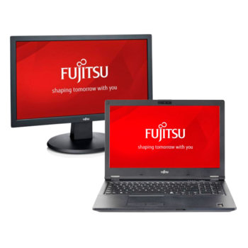 Fujitsu Lifebook E458 + монитор Fujitsu E20T-7
