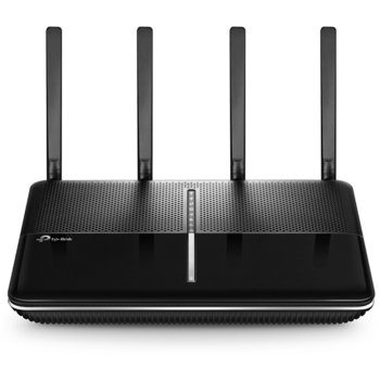 Рутер TP-Link Archer C3150, 3150Mbps, 2.4GHz(1000 Mbps)/5GHz(2167 Mbps), Wireless AC, 4x LAN 1000, 1x WAN 1000, 1x USB 3.0, 1x USB 2.0, 4x външни антени, двуядрен процесор 1.4GHz | JAR Computers TP-Link Archer C3150
