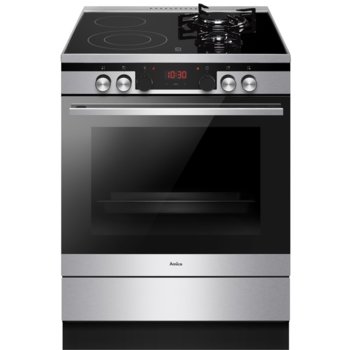 Готварска печка Amica 6226MCE3.45EEZPTSD(XX), 4 нагревателни зони, 77 л. обем, 11 функции, инокс | JAR Computers Amica 6226MCE3.45EEZPTSD(XX)