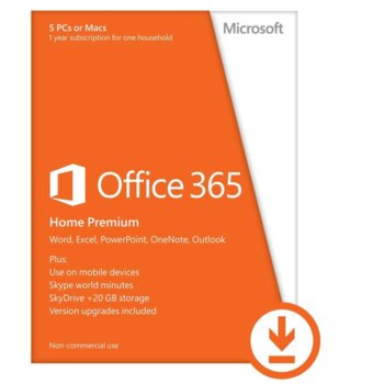 Office 365 Home Premium 32/64 Bulgarian Subscr 1YR