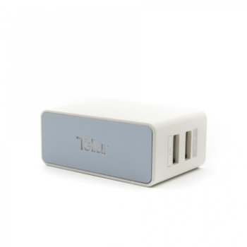 Зарядно TELLUR dual USB U202 - 2.1A (Alb)