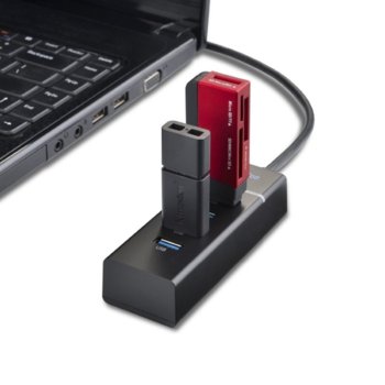 Високоскоростен USB 3.0 хъб 4 порта