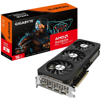 Видео карта AMD Radeon RX 7600 XT, 16GB, Gigabyte GAMING, OC, PCI-E 4.0, GDDR6, 128-bit, DisplayPort, HDMI | JAR Computers Gigabyte Radeon RX 7600 XT GAMING OC