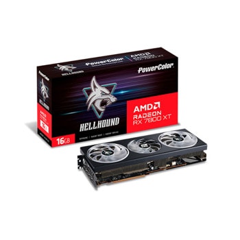 Видео карта AMD Radeon RX 7800 XT, 16GB, PowerColor Hellhound, PCI-E 4.0, GDDR6, 256-bit, DisplayPort, HDMI | JAR Computers PowerColor AMD Radeon RX 7800 XT 16GB Hellhound