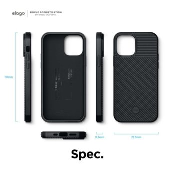 Калъф Elago за Apple iPhone 12 mini ES12CU61-BK