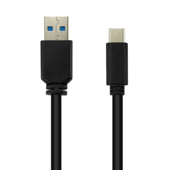Кабел Canyon CNE-USBC4B, от USB 3.0 A(м) към USB Type C(м), 1.5m, черен | JAR Computers Canyon CNE-USBC4B