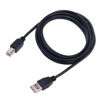 Кабел SBOX CAB00068, от USB A(м) към USB B(м), 2m, черен | JAR Computers SBOX CAB00068