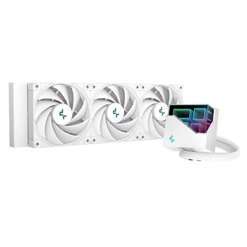 Водно охлаждане за процесор DeepCool LT720 WH, съвместимост със сокети Intel LGA2066/2011-v3/2011/1700/1200/115x & AMD sTRX4/sTR4/AM5/AM4 | JAR Computers DeepCool LT720 WH R-LT720-WHAMNF-G-1