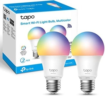 Смарт крушки TP-Link Tapo L530E (2-pack), 8.7 W, 806 lm, Wi-Fi, Android/iOS, RGB, 2 броя | JAR Computers TP-Link Tapo L530E(2-pack)