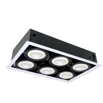 LED луна ELMARK 92Q61227WH, 6X12W, 230V, защита IP20, 5400lm, 2700K, бял | JAR Computers LED луна ELMARK 92Q61227WH