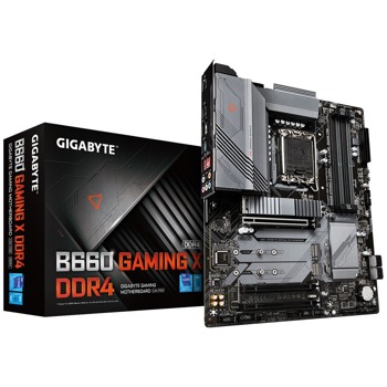 Дънна платка GIGABYTE B660 GAMING X DDR4, LGA1700, DDR4, PCI-E 4.0(DP&HDMI), 4x SATA 6Gb/s, 3x M.2 slots, 1x USB 3.2 Gen2 Type-C, ATX | JAR Computers Дънна платка GIGABYTE B660 GAMING X DDR4