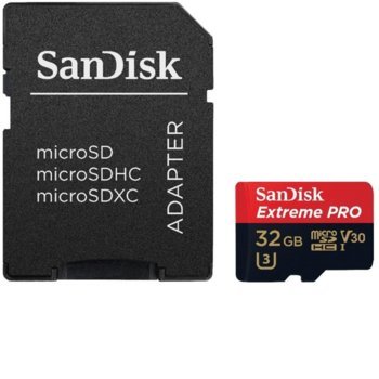 Памет SanDisk Extreme Pro microSDHC 32GB
