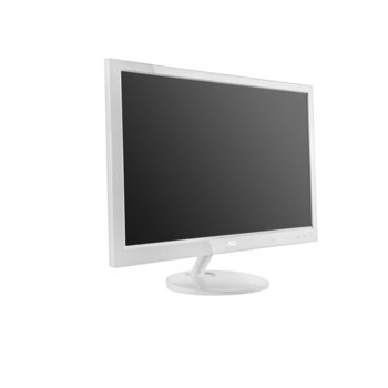 Монитор 24" (60.96 cm) AOC e2451Fh, FULL HD LED, 2ms, 20 000 000:1, 250cd/m2, HDMI & DVI, TCO 6.0, бял, 3г. | JAR Computers 24 AOC e2451Fh