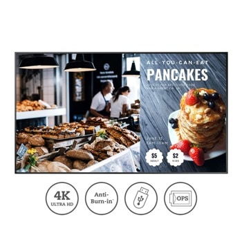 Публичен дисплей AG Neovo NSD-6501Q, 64.5" (163.83 cm) 4K/UHD дисплей, DisplayPort, HDMI, VGA, USB, LAN | JAR Computers AG Neovo NSD-6501Q