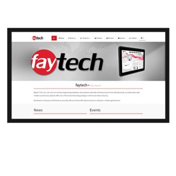Индустриален монитор FAYTECH FT55TMHDKOB, 55"(139.7 cm), Full HD LED, VGA, HDMI, DVI-D, RS232 | JAR Computers FAYTECH 1010500410 FT55TMHDKOB