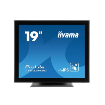 Монитор Iiyama T1932MSC-B5AG, 19"(48.26 cm) IPS тъч панел, SXGA, HDMI, DisplayPort, VGA image