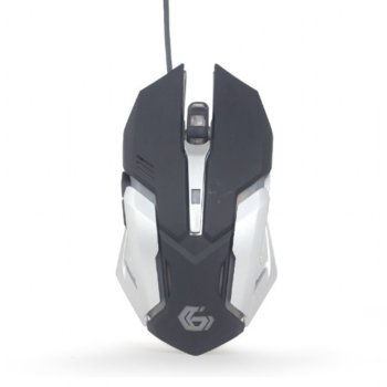 Мишка Gembird MUSG-07, оптична(3200 dpi), 6 бутона, USB, черен/сив, RGB | JAR Computers Мишка Gembird MUSG-07