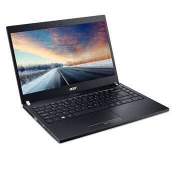Лаптоп Acer TravelMate P648-M (NX.VCNEX.001), дву-ядрен Skylake Intel Core i7-6500U 2.5/3.1GHz, 14" (35.56 cm) Full HD LED Display & GeForce 940M 2GB (HDMI), 8GB, 256GB SSD, 1x USB Type-C (Thunderbolt 3), Windows 10 Pro, 1.7kg | JAR Computers Acer TravelMate P648-M NX.VCNEX.001_SV.WNBAF.B01