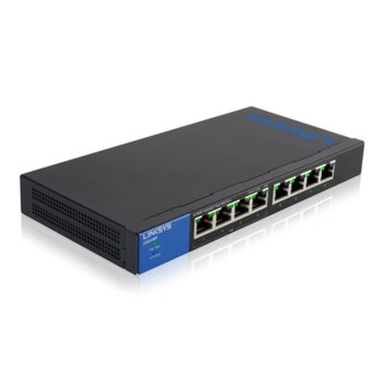 Суич Linksys LGS108P, 8 Port 1000Mbps, PoE | JAR Computers Switch Linksys LGS108P