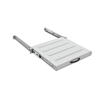 Тава Triton RAB-UP-X19 за комуникационен шкаф, 19", 1U, 650мм дълбочина, 45кг товароносимост, перфорирана | JAR Computers Triton RAB-UP-X19