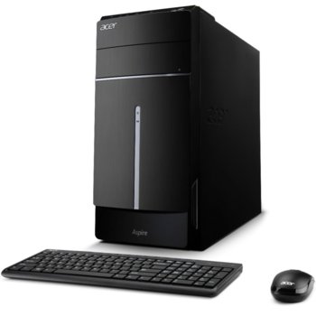 Настолен компютър Acer Aspire TC-605 (DT.STKEX.078), двуядрен Intel Celeron G1840 2.80GHz, 4GB DDR3 1600MHz, 1TB HDD, DVD+/-RW, GeForce GT710 2GB, WiFi, Bluetooth 4.0, клавиатура & мишка, Linux | JAR Computers Acer Aspire TC-605 DT.STKEX.078