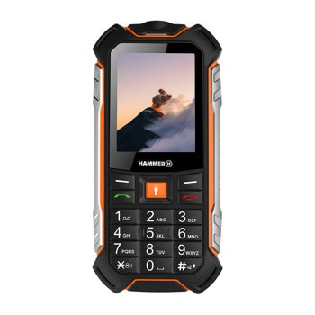 Телефон myPhone Hammer Boost LTE, поддържа 2 SIM карти, 2.4"(6.10cm), IPS дисплей, Unisoc T117, 64 MB, 256 MB Flash памет, 2.0 Mpx камера, черен, 264g | JAR Computers телефон myphone hammer boost lte