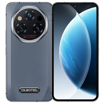 Смартфон Oukitel WP210 Gray (сив), поддържа 2 SIM карти, 6.7" (17.01cm) FHD+ AMOLED 120Hz дисплей, осемядрен MediaTek Dimensity 8200 3.1GHz, 12GB RAM, 512GB Flash памет, 108 + 2 + 0.3 & 32 Mpix камери, Android | JAR Computers Oukitel WP210 512GB/12GB Gray