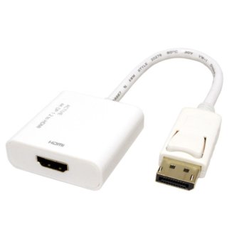 Адаптер Roline 12.03.3164, от DisplayPort(м) към HDMI(ж), 3840x2160 @30Hz, черен | JAR Computers ROLINE 12.03.3160