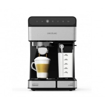 Кафемашина еспресо Cecotec 1558 Instant 20 Touch Nera Semi, 1350W, капацитет на резервоара за вода 1.4л., EasyTouch контролен панел, черна | JAR Computers Cecotec 1558 Instant 20 Touch Nera Semi