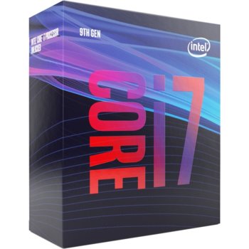Процесор Intel Core i7-9700 осемядрен (3.0/4.7 GHz, 12MB, 1200MHz графична честота, LGA1151), BOX, с охлаждане | JAR Computers Intel Core i7-9700 BX80684I79700