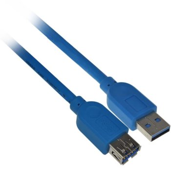 Кабел от USB А(м) към USB А(м), син | JAR Computers USB А(м) към USB А(м)