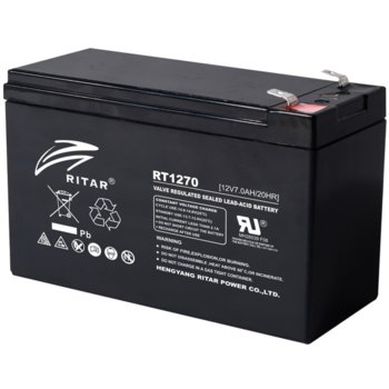 Акумулаторна батерия Ritar Power RT1270, 12V, 7Ah, AGM image