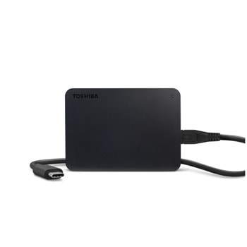 Твърд диск 1TB Toshiba Canvio Basics USB-C (черен), външен, 2.5" (6.35 см), USB 3.2 Gen 1 | JAR Computers Toshiba Canvio Basics 1TB Black USB-C HDTB410EKCAA