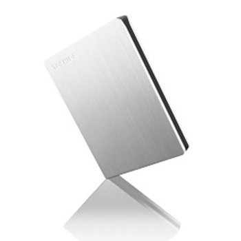 Твърд диск 1TB Toshiba Canvio Slim, сребрист, 2.5" (6.35 cm), външен, USB3.0, 2г. гаранция | JAR Computers Toshiba Canvio SLIM 1TB Silver