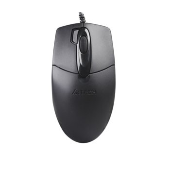 Мишка A4Tech OP-730D, оптична (1000dpi), USB, черна, 1.5 м кабел | JAR Computers A4Tech OP-730D