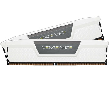 Памет 32GB (2x16GB), DDR5, 6000MT/s, Corsair VENGEANCE White, CMK32GX5M2E6000C36W, 1.25V | JAR Computers Corsair VENGEANCE 32GB (2x16GB) DDR5 DRAM 6000MT/s