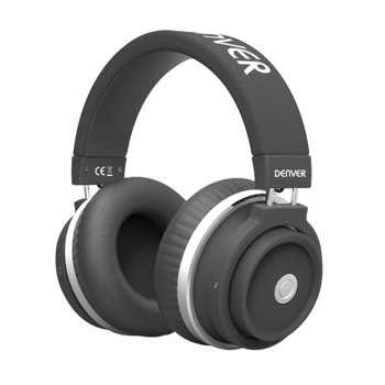 Слушалки Denver BTH-250, безжични, Bluetooth, микрофон, до 6 часа време на работа, черни | JAR Computers Слушалки Denver BTH-250 Black