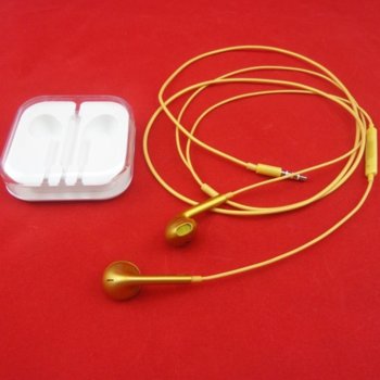 Earpods with remote and mic gold